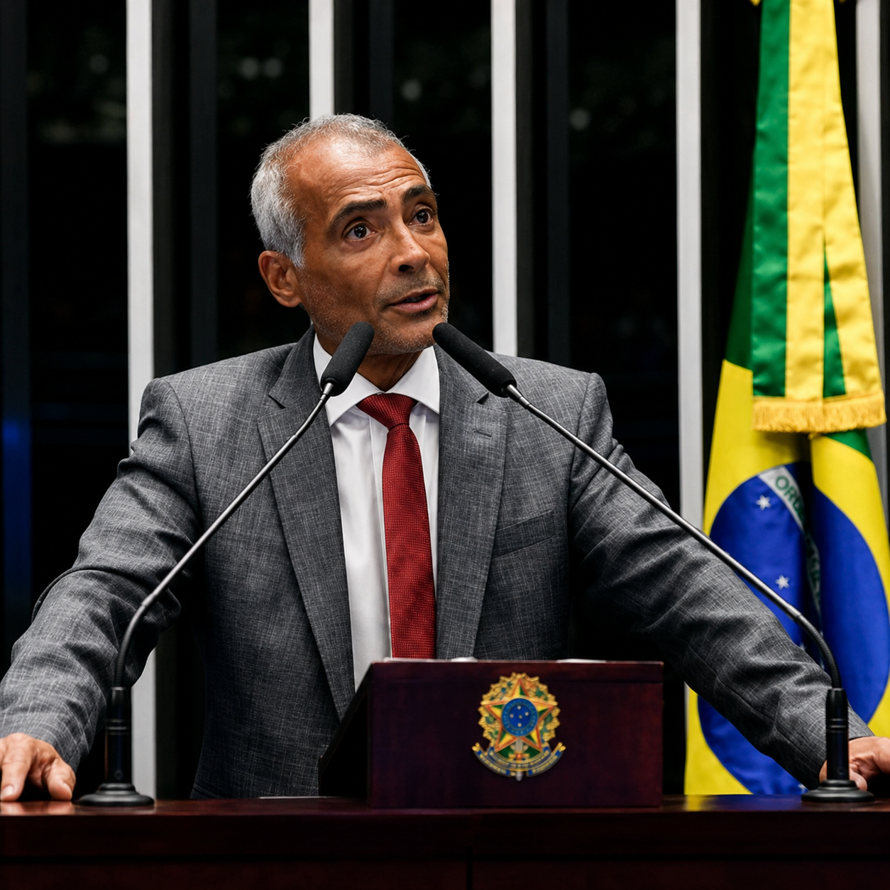 Romário mantém mandato e salário de até 46 mil enquanto comenta Copa nos EUA