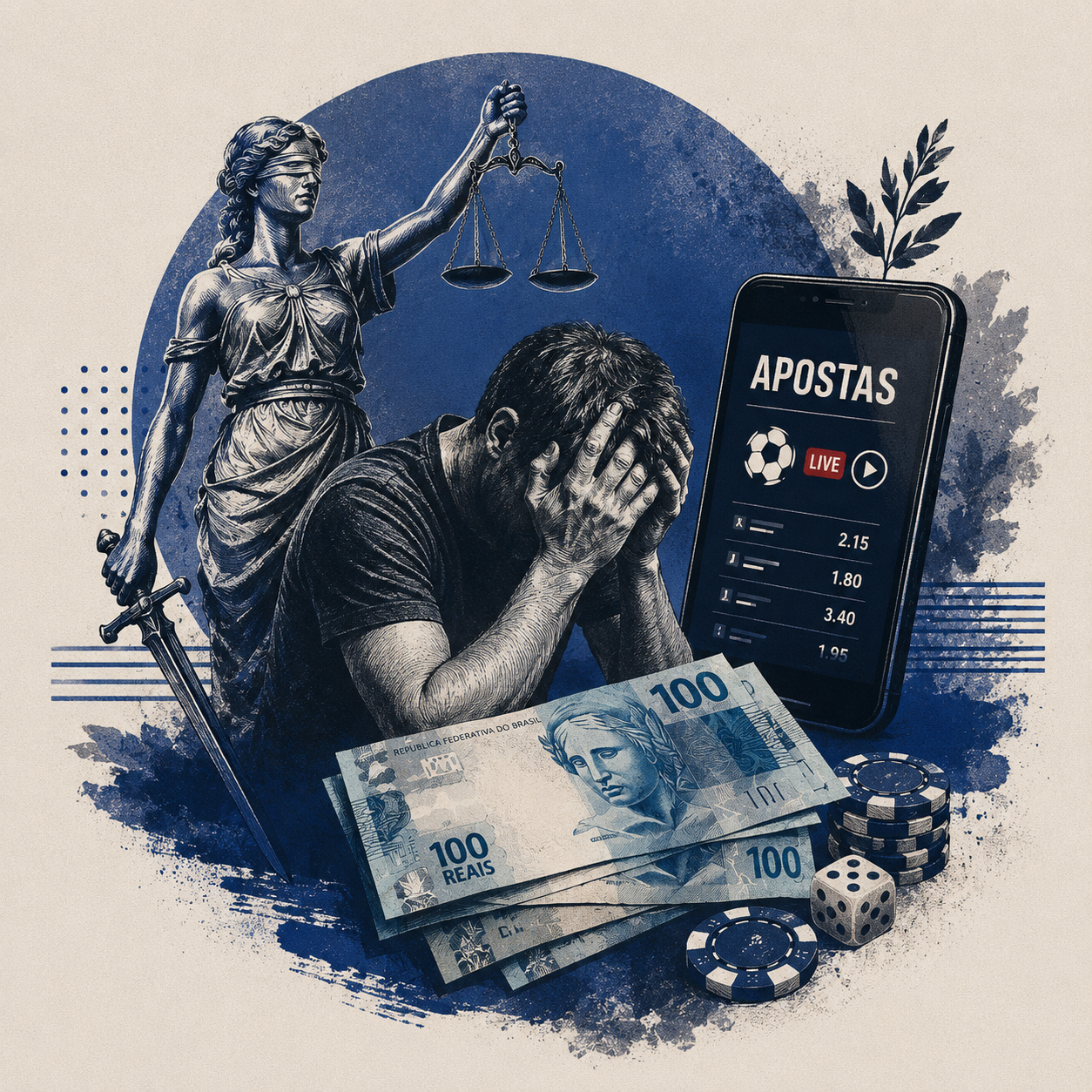Justiça condena bets após usuário perder herança em apostas